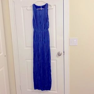 Pleated maxi dress